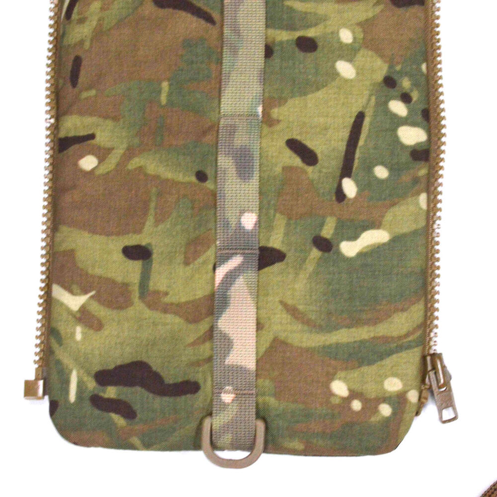 British Army Mtp Camo Side Pack 3l 3 Liter Hydration Pouch Zip Bladder Green View 3